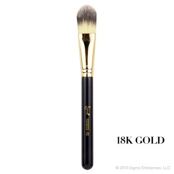 SIGMA :: F60 - Foundation แปรงขนสังเคราะห์ สำหรับลงรองพื้นและไพรเมอร์ ปกปิดผิวบริเวณกว้าง หัวแปรงแน่น แบน เรียว