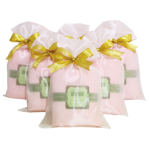 ของชำร่วยงานแต่ง ผ้าขนหนูใยไผ่ผืนเล็ก