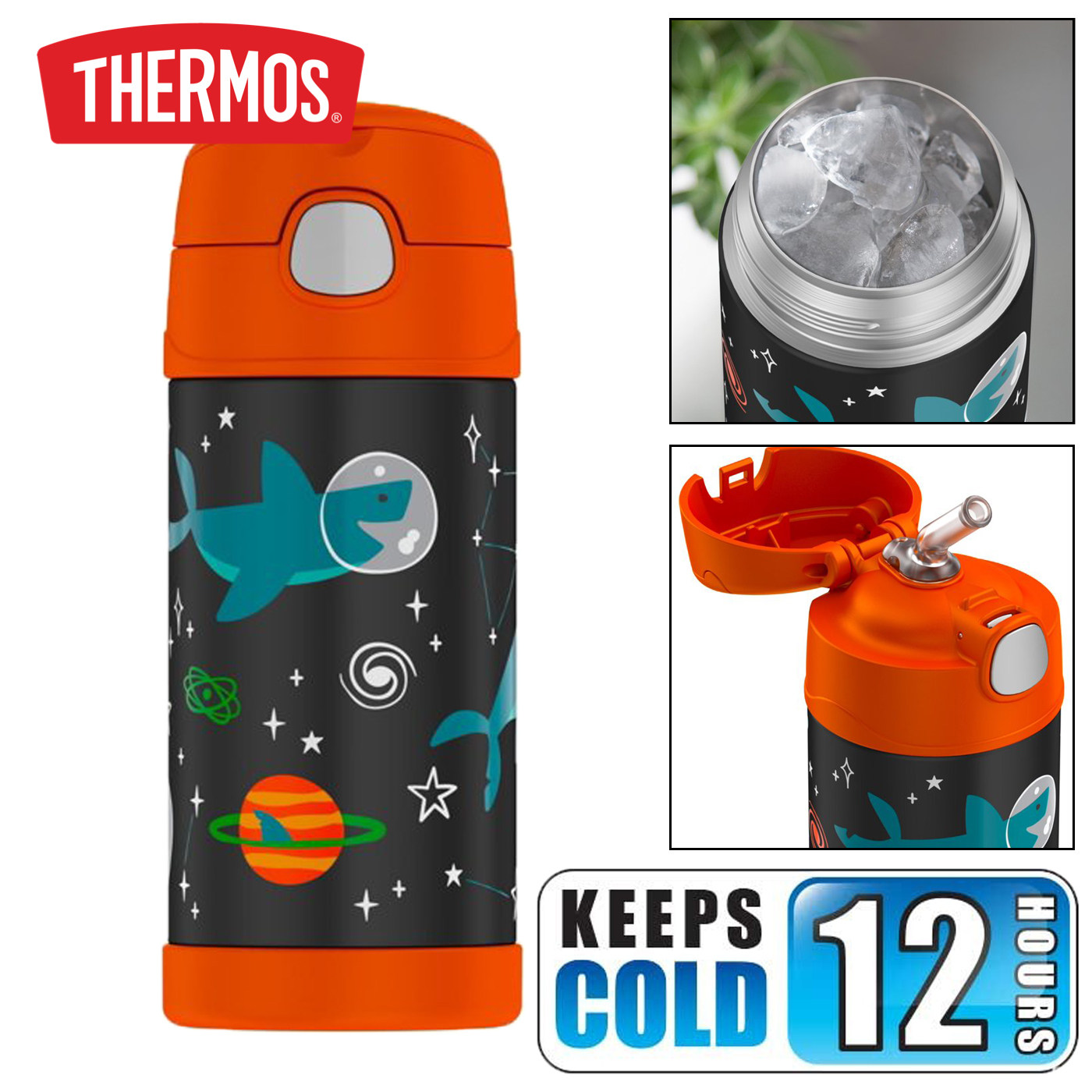 กระติกน้ำเก็บความเย็น Thermos Funtainer Vacuum Insulated Stainless Steel Bottle