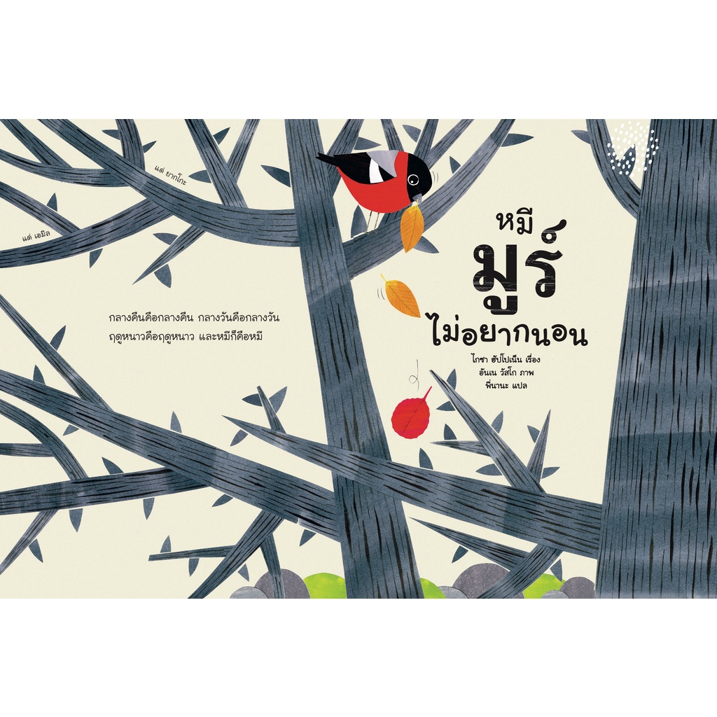 หมีมูร์ไม่อยากนอน(ปกอ่อน) 3-5 ปี