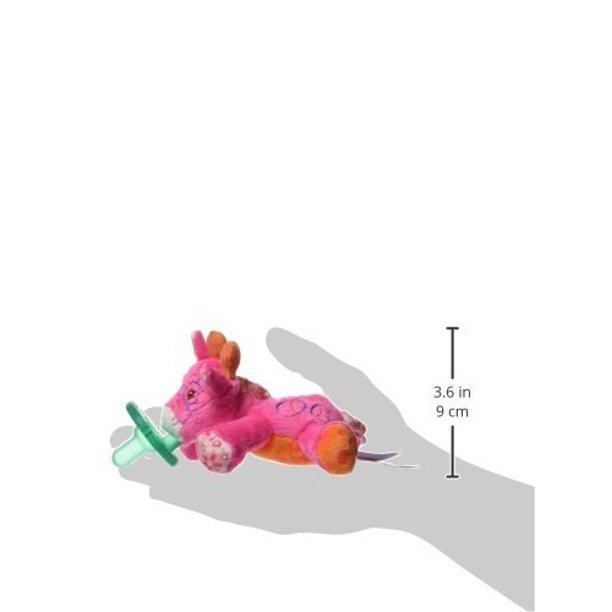 Jasmine Giraffe Wubbanub Pacifier Toy By Wubbanub, USA จุกหลอก Wubbanub ยีราฟชมพู จัสมิน