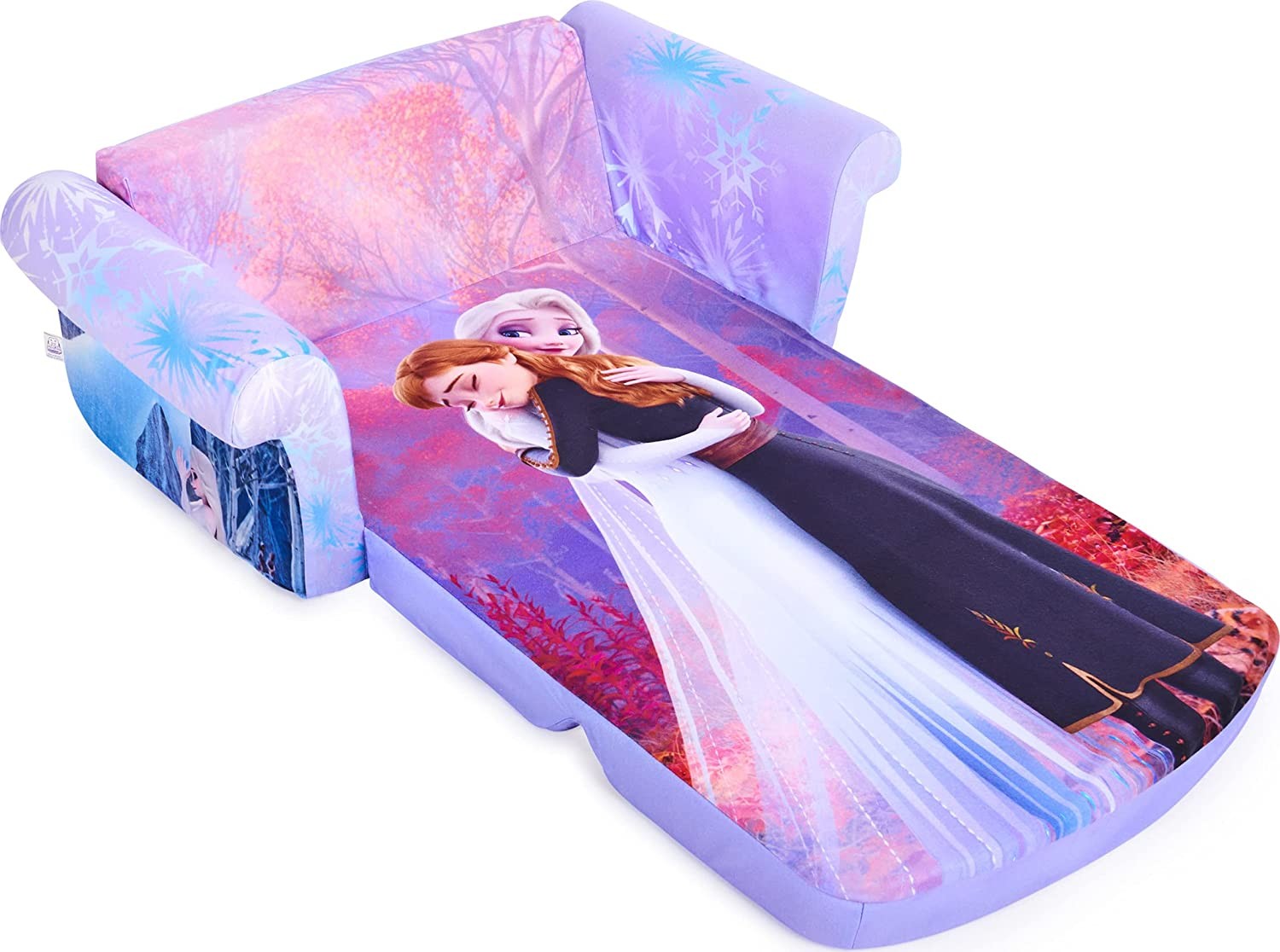 โซฟาเบ้ด ลายโฟรเซ่น 2 สามารถปรับเป็นที่นอนได้ Marshmallow Furniture, Children's 2-in-1 Flip Open Foam Compressed Sofa