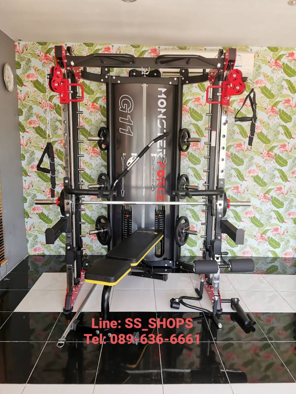 Jammer Arms แจมเมอร์ อาร์ม อุปกรณ์เสริมใช้กับ Smith Machine MONSTER FORCE G11 สมิทแมชชีนG11