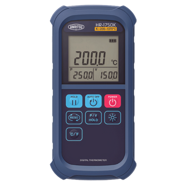 Anritsu รุ่นHR-1750Kเครื่องวัดอุณหภูมิดิจิตอลขนาดพกพา,Handheld Thermometer,Meas.range:-200～1370°C(Body)