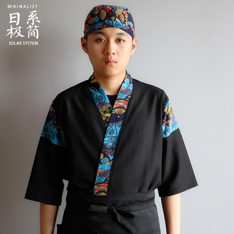 G6202003 เสื้อพนักงานร้านอาหารญี่ปุ่น เกาหลี เสื้อกิโมโน ร้านอาหารญี่ปุ่น สีภาพ S M L XL G202003 ตัว