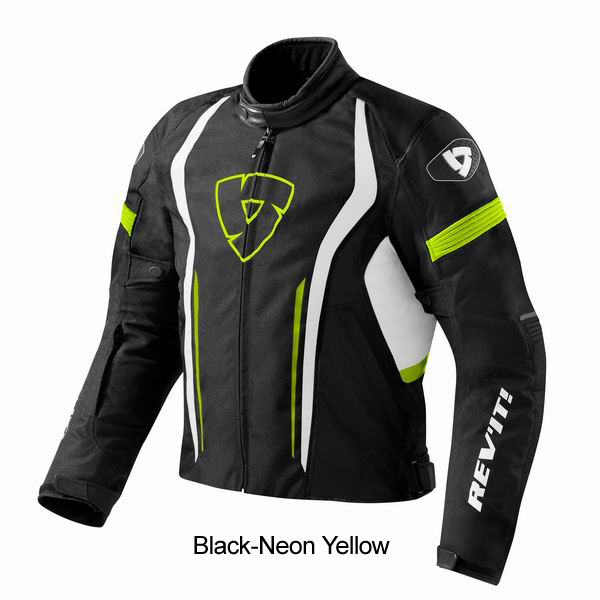 REV'IT! Jacket Raceway Black/Neon/Yellow
