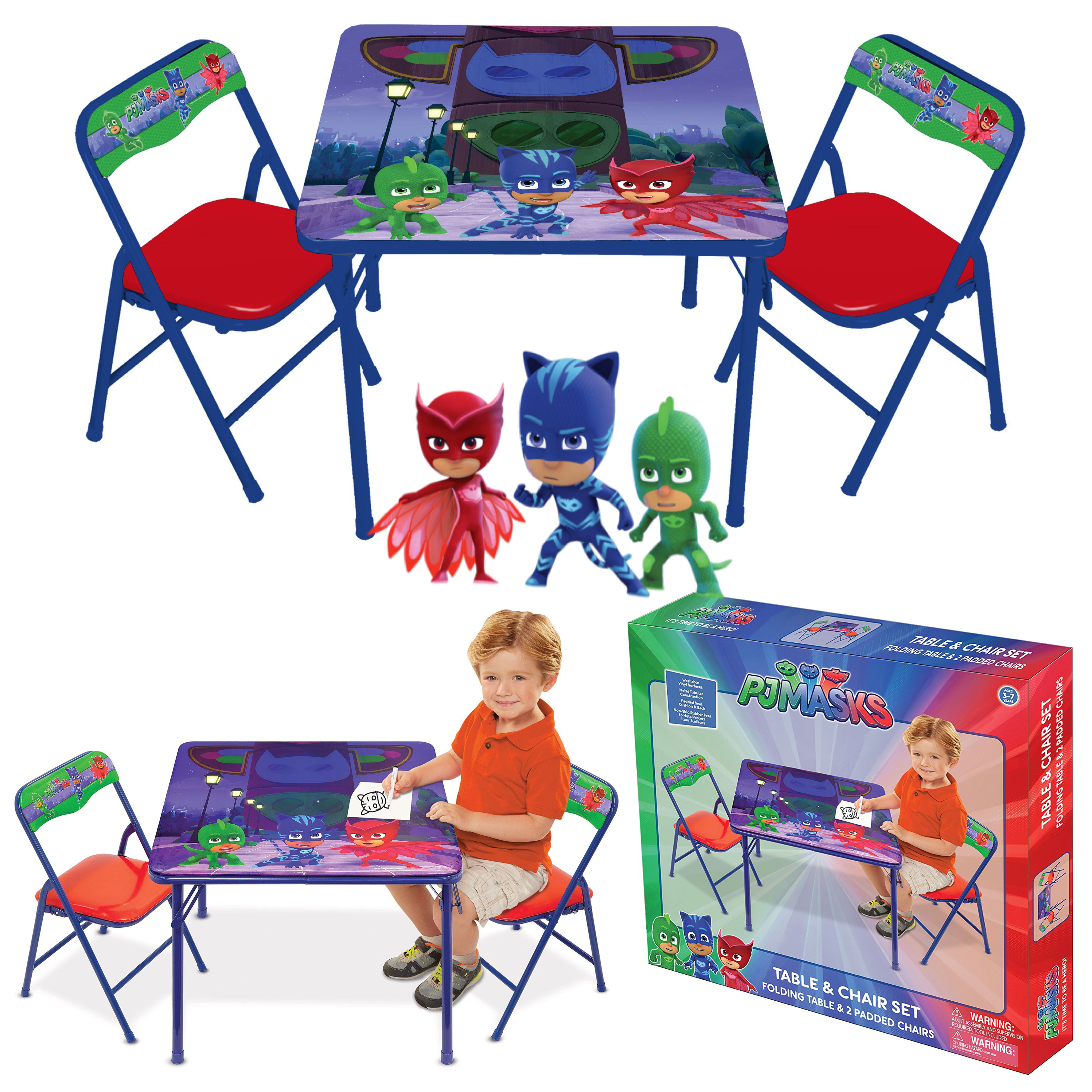 โต๊ะเขียนหนังสือ โต๊ะทำการบ้าน โต๊ะกิจกรรมวาดเขียนลบออกได้ ลายพีเจแมส Disney PJ Masks Erasable Activity Table ลิขสิทธิ์แท้จากอเมริกา ราคา 1990 บาท