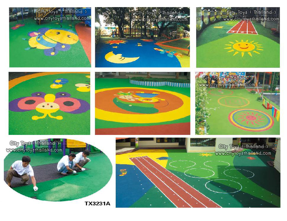 พื้นแบบเทกับที่ EPDM