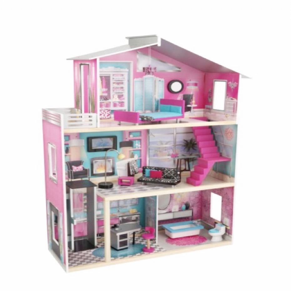 Kidkraft Modern Luxury Dollhouse บ้านตุ๊กตาทรงโมเดิร์นหลังยักษ์ หรูหรา ทันสมัย ขนาดใหญ่พิเศษ เล่นสนุกได้ไม่มีเบื่อ นำเข้าจาก USA ของแท้ 100%