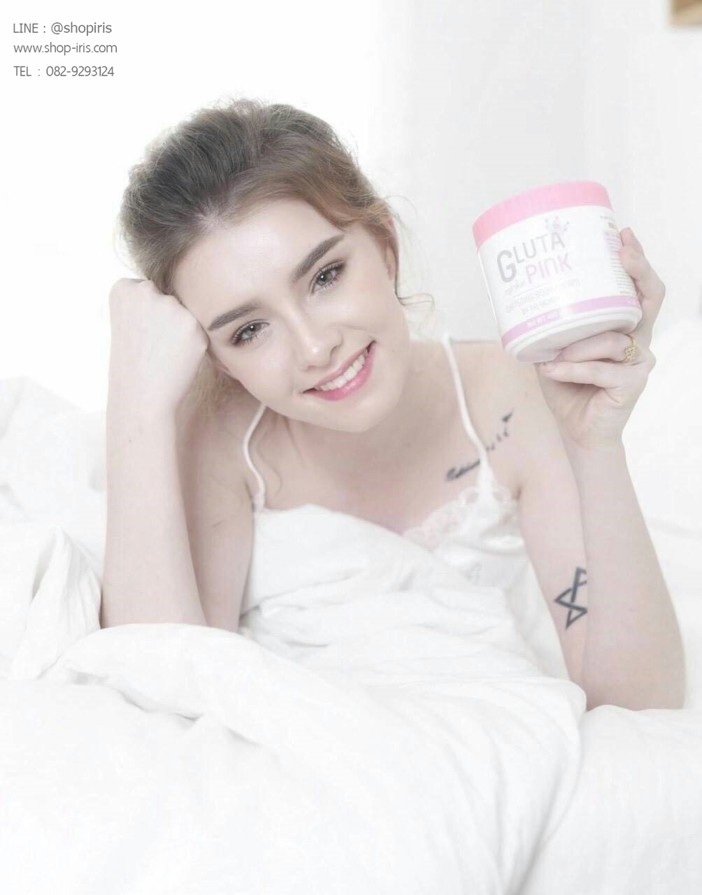 กลูต้าพิ้งค์ Gluta Pink Whitening Body Cream By The Richone