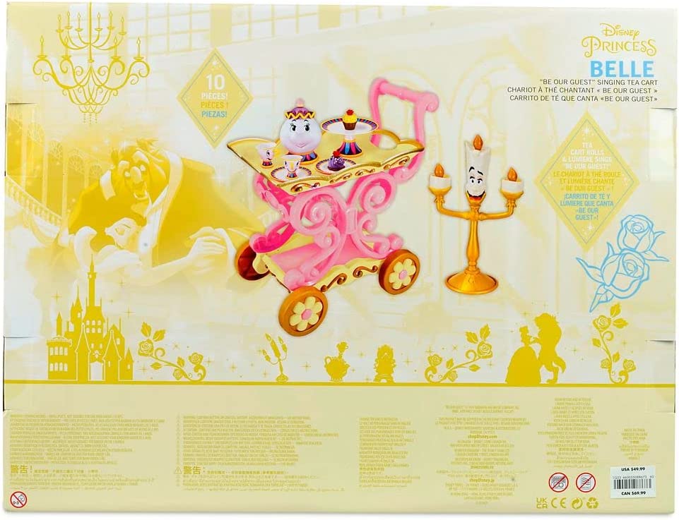 รถชา Disney Beauty and The Beast ''Be Our Guest'' Singing Tea Cart Play Set ราคา 3,990 - บาท