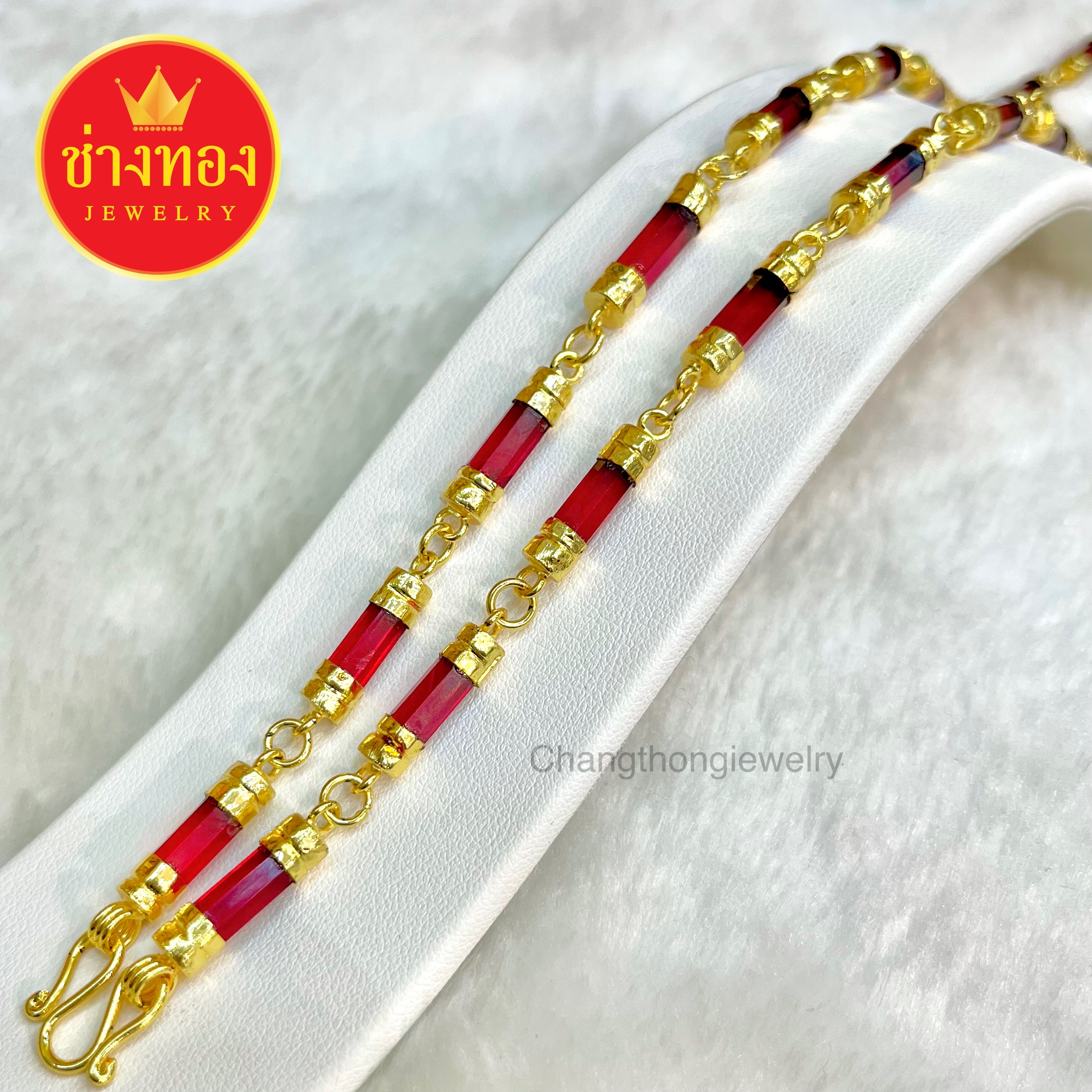 สร้อยคอนิล สร้อยคอโกเมน น้ำหนัก 5 บาท ยาว 24 นิ้ว