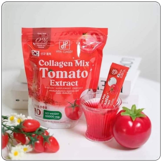 น้ำชงคอลลาเจนมะเขือเทศ Hya Classy Collagen Mix Tomato Extract