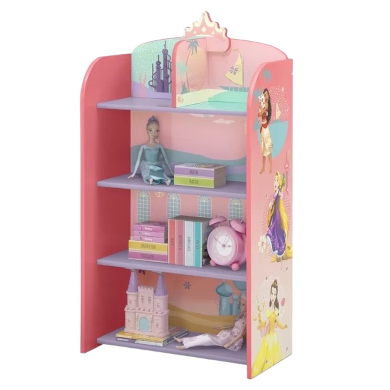ชั้นวาง ลายเจ้าหญิงDisney Princess Wooden Playhouse 4-Shelf Bookcase by Delta Children - Greenguard Gold Certified, Pink , ราคา 2,990 บาท
