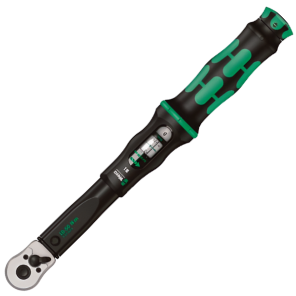 Wera รหัสสินค้า75611ประแจขันแรงบิดแบบปรับค่าได้,Click-Torque B2 Click Torque Wrench, 20～100Nm, 3/8 in Drive, Square Drive