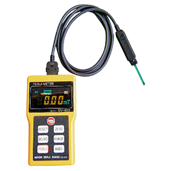 NihonDenji รุ่นGV-400Tเครื่องวัดความแรงแม่เหล็กHandy Type Tesla Meter,(Form:Axial,RIGID)range:0.01mT～1.999T(0.1～19.990G)