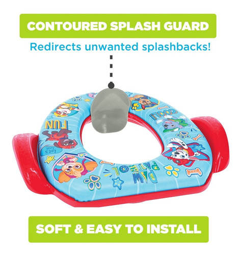 เบาะรองชักโครกเด็ก Paw patrol Soft Potty Seat สีฟ้าอ่อน
