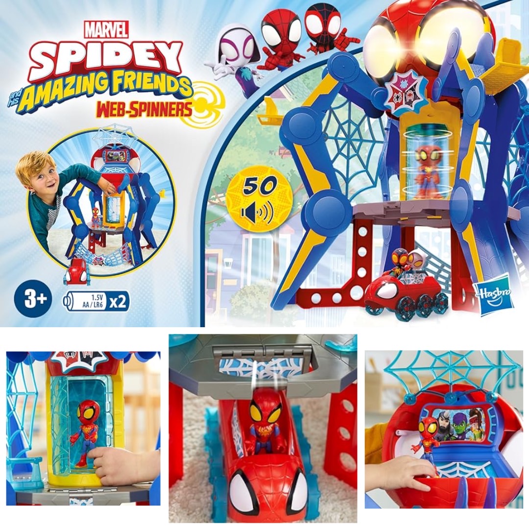 นำเข้า 🇺🇸 🕸️ Spidey and His Amazing Friends Web-Quarters Playset-แหล่งรวมความสนุกของเหล่าฮีโร่ตัวจิ๋ว ราคา 6,990 บาท