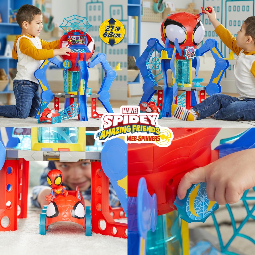 นำเข้า 🇺🇸 🕸️ Spidey and His Amazing Friends Web-Quarters Playset-แหล่งรวมความสนุกของเหล่าฮีโร่ตัวจิ๋ว ราคา 6,990 บาท