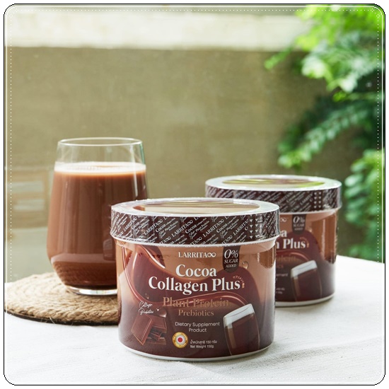 คอลลาเจน รสโกโก้ LARRITA Cocoa Collagen Plus (ส่งฟรี)