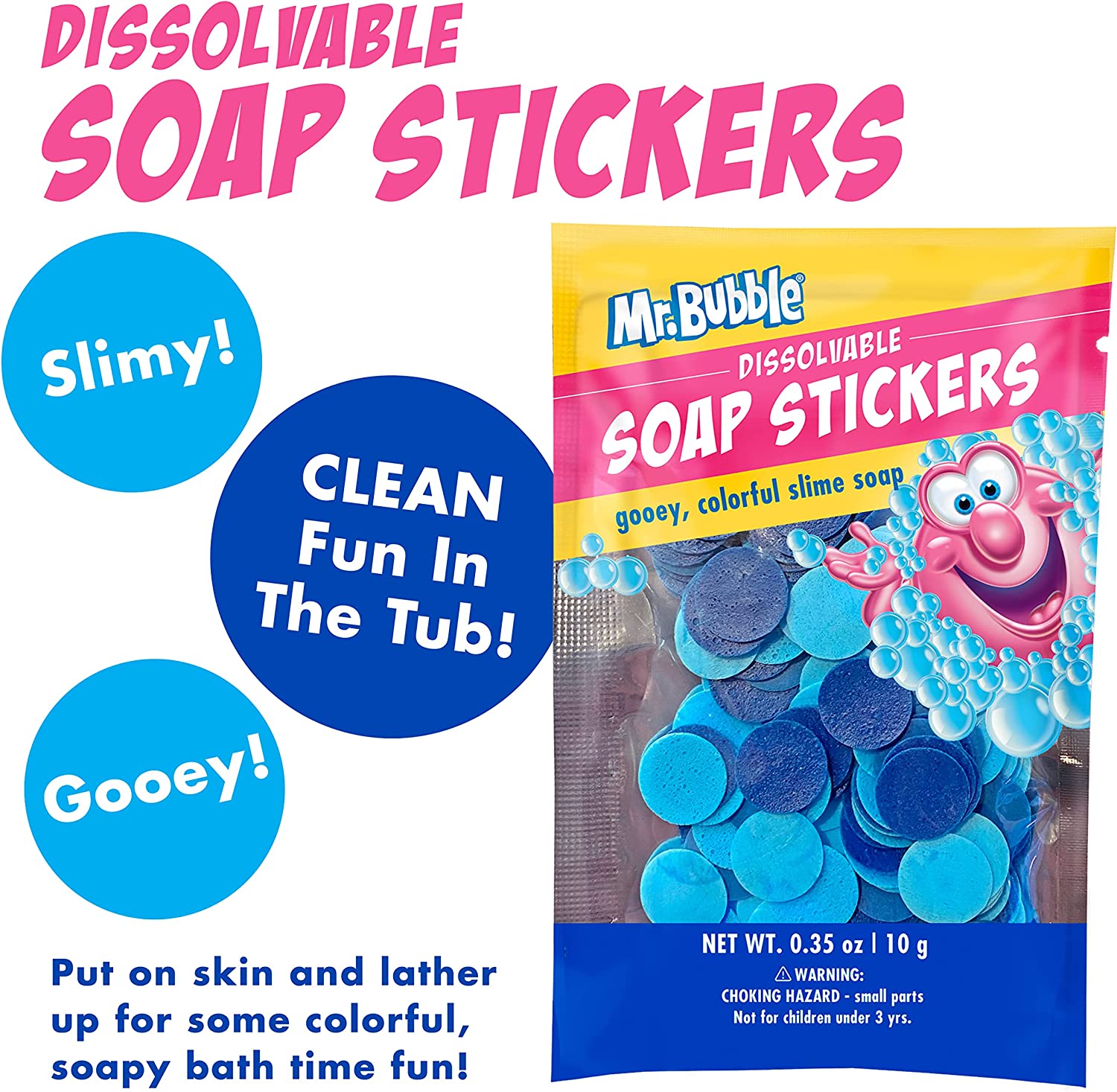 เซทของเล่นอาบน้ำ Mr.Bubble Kids Ultimate Pack of Bath Time Fun (Original Bubble Bath 2.5oz, Bath Fizzer 50g, Soap Stickers 10g, Bath Potion 50g ราคา 490 - บาท