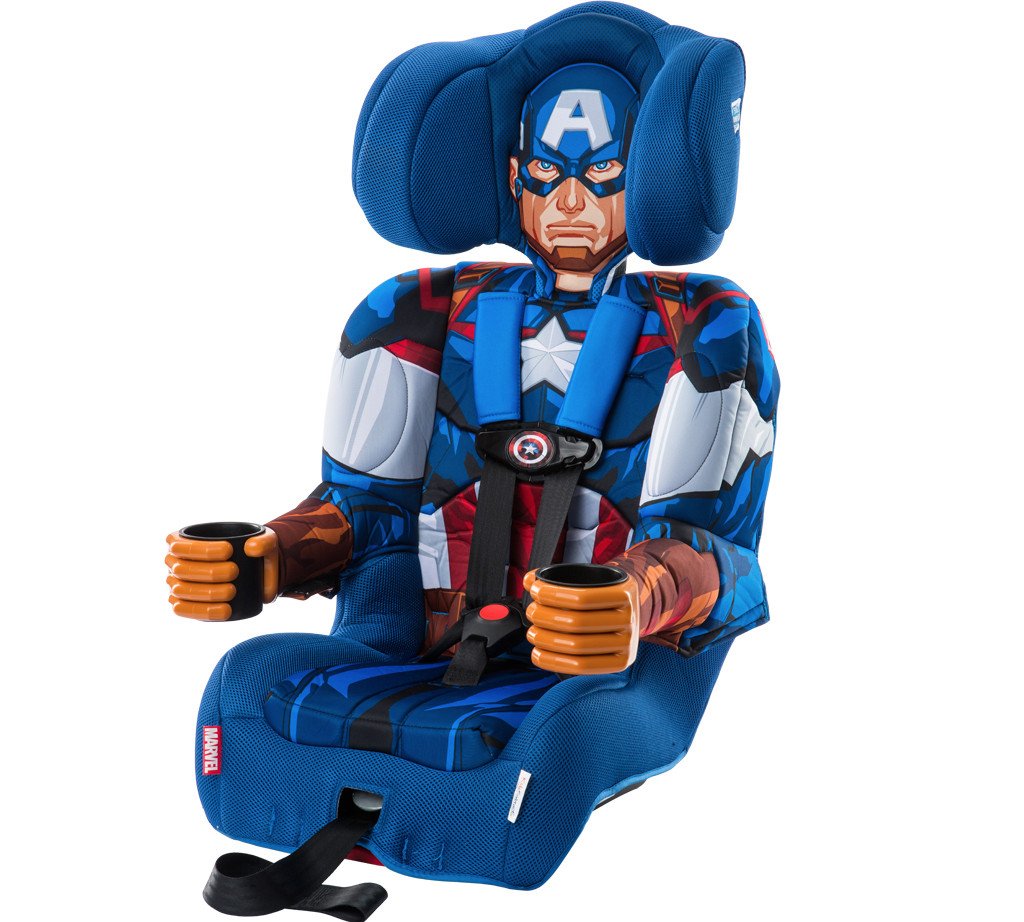 คาร์ซีทสำหรับเด็กโต ลายกัปตันอเมริกา ใช้ได้ตั้งแต่ 2 ขวบถึง 8 ขวบ KidsEmbrace Captain America Combination Booster Car Seat คาร์ซีทเด็กโต กับการ์ตูนคาแรคเตอร์ตัวโปรด เพื่อจูงใจลูกน้อยให้นั่งคาร์ซีทอย่างปลอดภัย