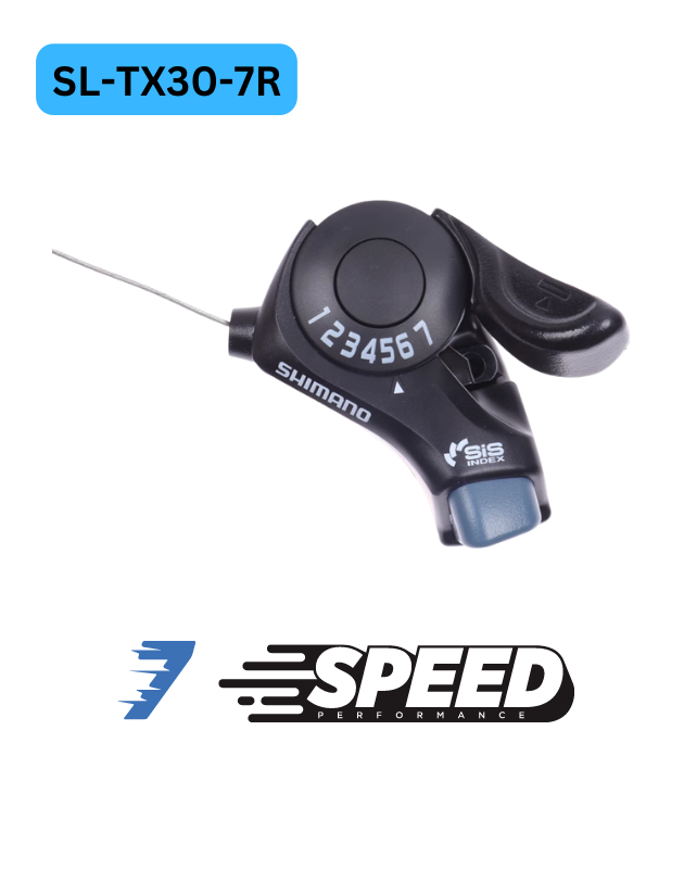 มือเกียร์ Shimano Tourney รุ่น SL-TX30 ขนาด 6 Speed / 7 Speed เสือภูเขา หมอบ รถพับ