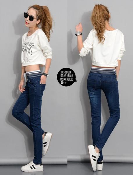 JW6003009 ยีนส์หญิงฮาเล็มขายาวเดปเข้ารูป (พรีออเดอร์) JW6003009 ชิ้น
