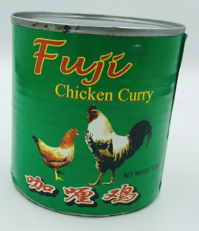 ไก่กระป๋อง Fuji เนื้อไก่กระป๋อง Burmese food ขนาดบรรจุ 325 กรัม Chicken Curry อาหารพม่า เนื้อสัตว์กระป๋อง อาหารกระป๋องจากพม่า Canned Chicken