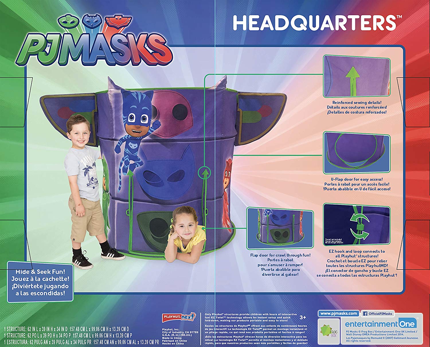 เต็นท์เด็กเล่น พีเจ แมส Playhut PJ Masks Headquarters Play Tent Playhut Play Tent