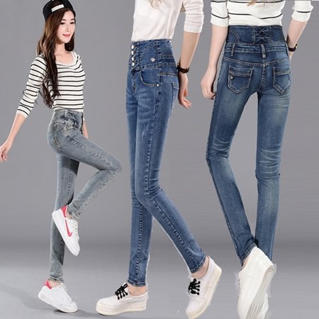 ่JW6003007 กางเกงยีนส์ผู้หญิงเอวสูงเดปเข้ารูปขายาว(พรีออเดอร์) JW6003007 ตัว