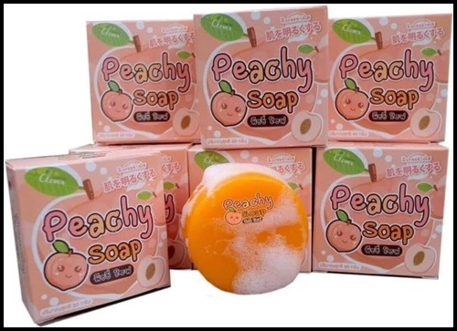สบู่พีชชี่โซฟ สบู่ลูกพีช Peachy Soap