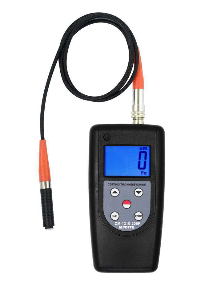 Landtek รุ่นCM-1210-200Nเครื่องวัดความหนาสีบนผิวเคลือบสำหรับอโลหะ(N)พร้อมโพรบวัด,Aluminum-based Micro Coating Thickness Gauge Non-ferrous Button Zinc Coating Thickness Gauge