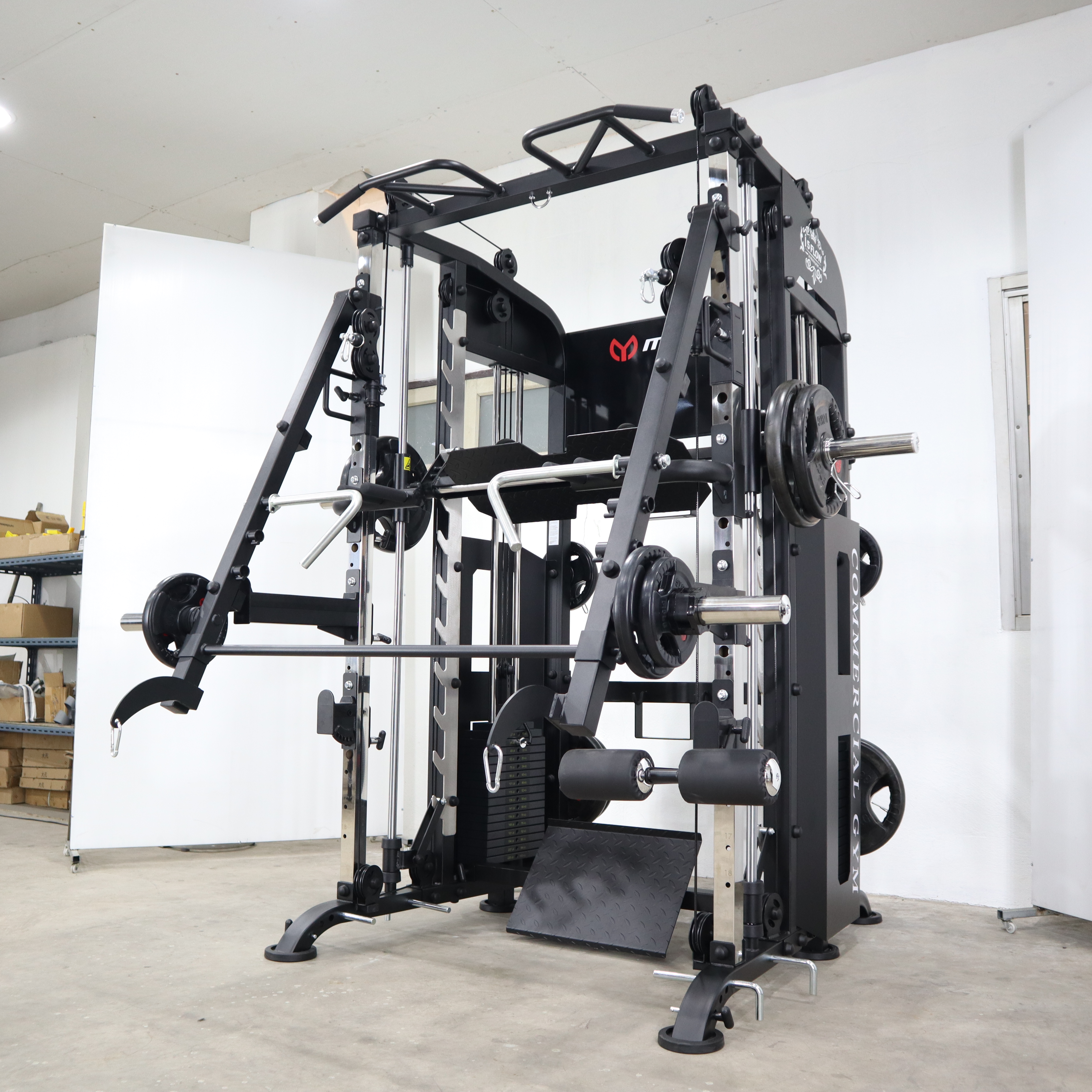 สมิทแมชชีน i5 Flow Jammer arms,+ม้านั่ง819A + แผ่นหุ้มยาง, Fullset, Smith Machine i5 Flow Jammer