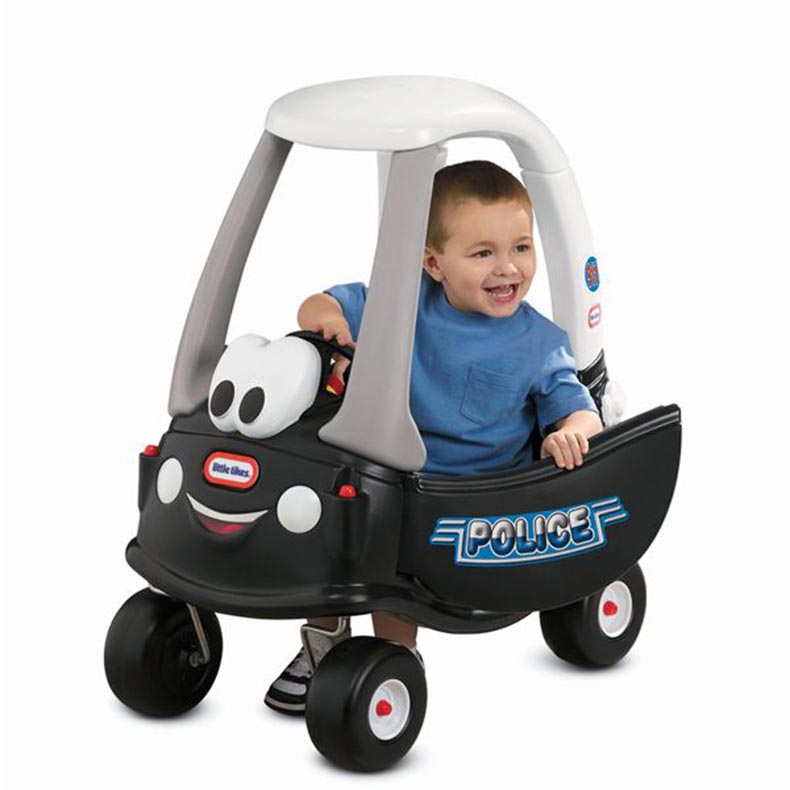 Cozy Coupe 30th Anniversary Tikes Patrol Ride-On รถขาไถ ผลักเดิน รถตำรวจสีดำหน้าการ์ตูน
