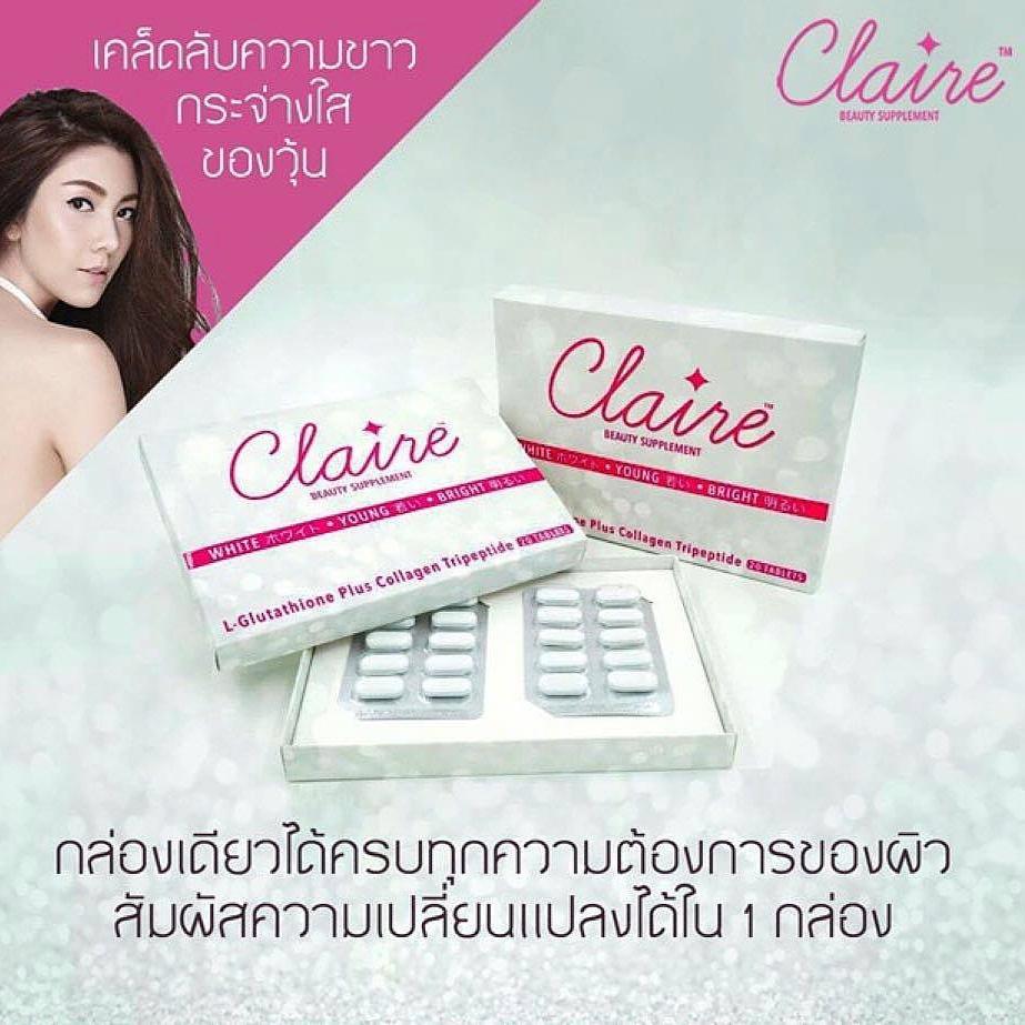 แคลร์ อาหารเสริมผิวขาวใส by วุ้นเส้น(CLAIRE Beauty Supplement)