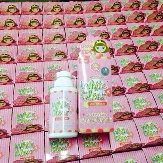 ครีมขาเนียน WHITE & CLEAR LEG CREAM