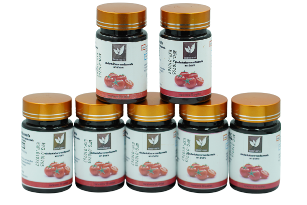 มะเขือเทศสกัด มี อย. ขนาด 500 mg บรรจุ 50 แคปชูล มะเขือเทศมีไลโคปีน มะเขือสกัดตราดอยอ่างข่าง สกัดจากมะเขือเทศสด