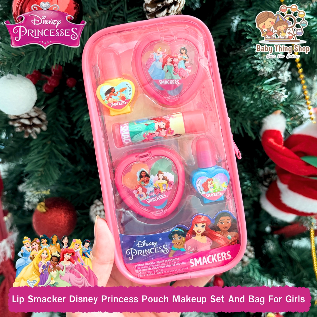 ใหม่ล่าสุด🎉นำเข้า ชุดเมคอัพ 5 ชิ้น ลิขสิทธิ์แท้จาก Lip Smacker 💖Hello Kitty, Disney Princess, Frozen ราคา 890 บาท