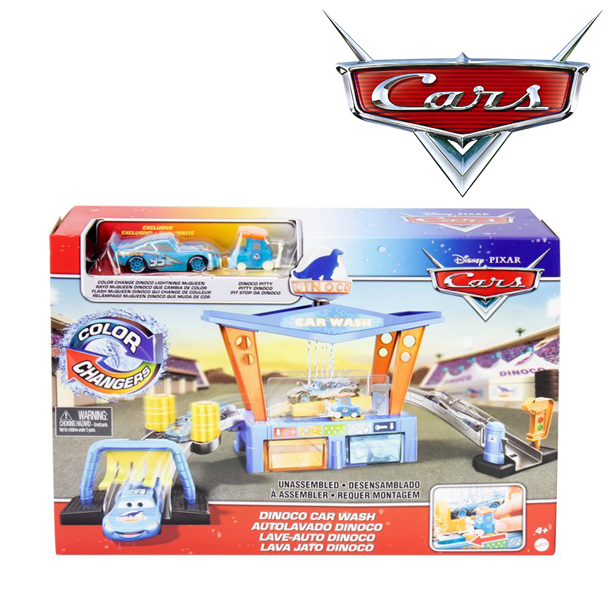Disney Pixar Cars เปลี่ยนสีรถ Dinoco Car Wash Car Vehicle Playset, 23 Pieces ราคา 1,990 - บาท