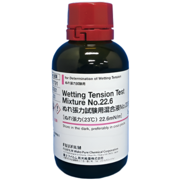 FujiFilmWako รหัสสินค้า NO.22.6 -235-01791 น้ำยาทดสอบแรงตึงผิว, Wetting Tension Test Mixture for Determination of Wetting Tension NO.22.6 ,WAKO Cat.no.235-01791,package:50mL