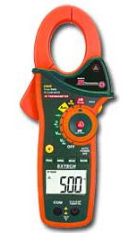 EXTECH รุ่น EX830:1000A True RMS AC/DC Clamp Meter with IR Thermomet 1000A True RMS AC / DC แคลมป์มิเตอร์พร้อม IR Thermomet