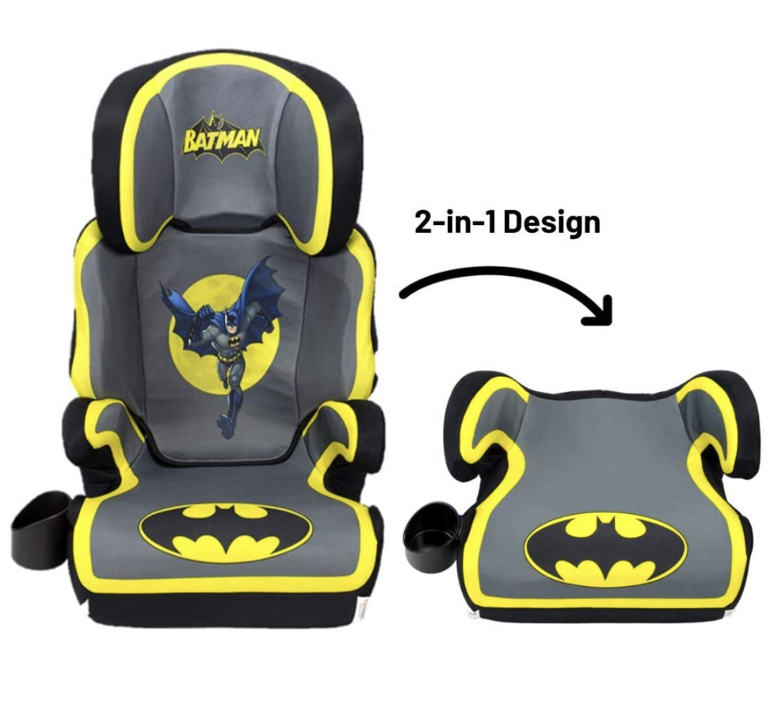 พร้อมส่ง! บูสเตอร์ซีท คาร์ซีทสำหรับเด็กโต แบบแยกส่วนได้ KidsEmbrace DC Comics Batman High Back Booster Car Seat เพิ่มความปลอดภัยให้ทุกการเดินทางของลูกรัก นำเข้าจาก USA ของแท้ 100% ราคา 7,490 บาท