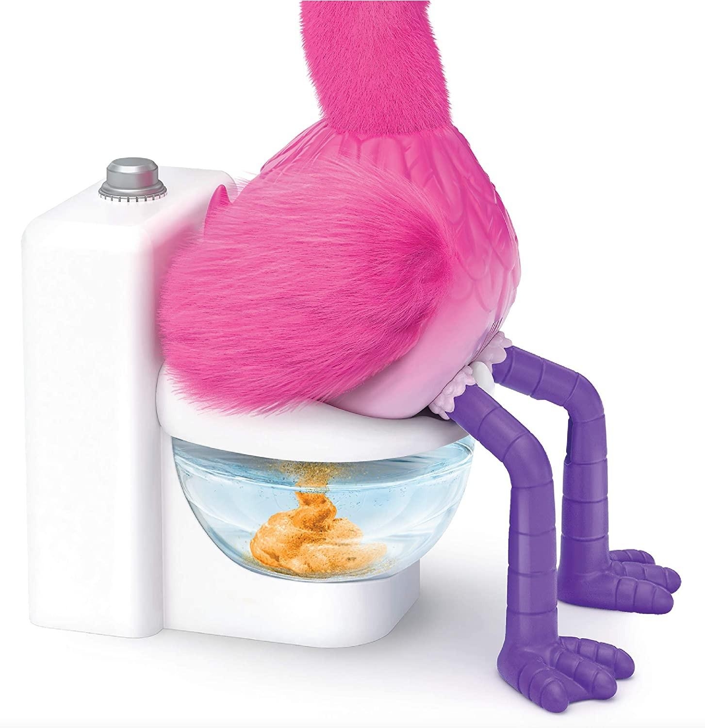 รุ่นใหม่ล่าสุด ฟลามิงโกฝึกขับถ่าย Little Live Pets Gotta Go Flamingo| Reusable Food ราคา 2490 บาท
