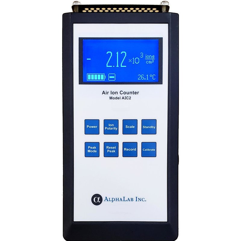 AlphaLab รหัส AIC-2 เครื่องวัดบันทึกค่าข้อมูลปริมาณของประจุบวกและลบ,Air ion counter dual-range,USB datalogging