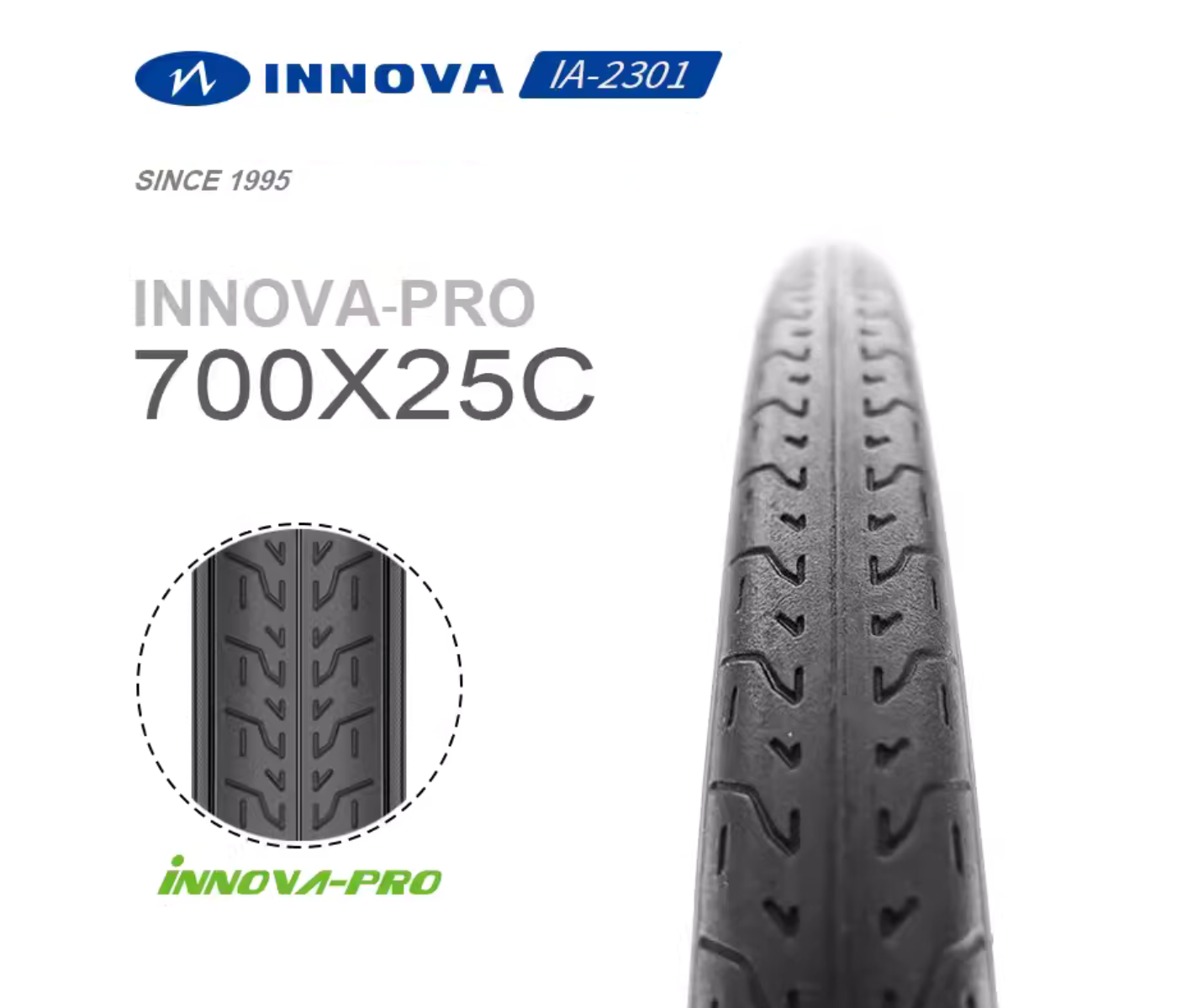 Innova A-PRO ยางจักรยาน ขอบพับ ขนาด 700×25C รุ่น IA-2301