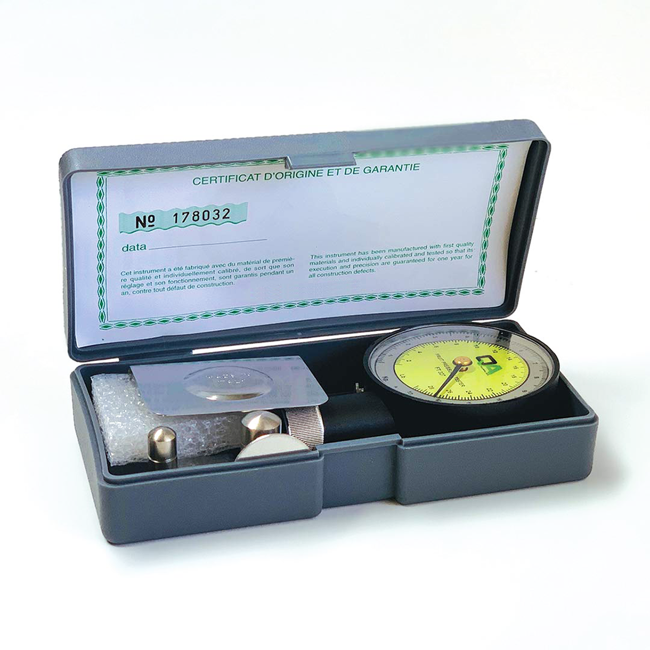 QA รหัส FT 10 (FT 011) เกจกดวัดทดสอบความแข็งผลไม้,Fruit Penetrometer,dial range:10 lbf x 2 ozf(5 kgf x 50 gf)