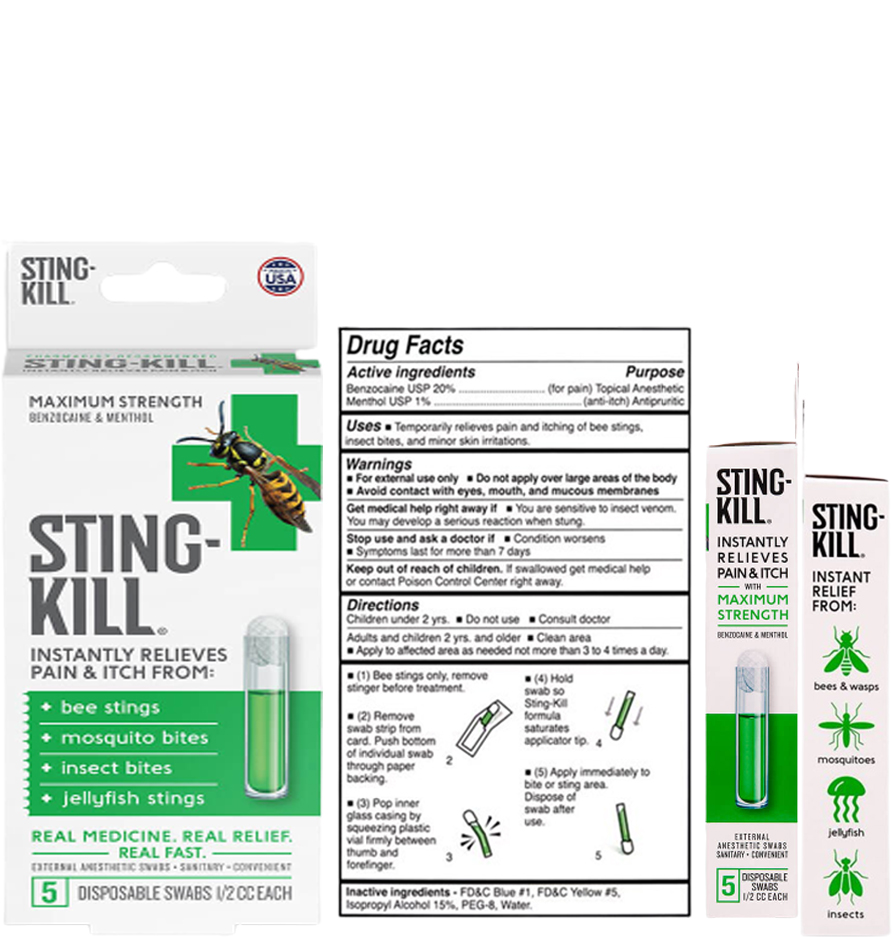 ของแท้ 100% Sting-kill Extermal Anesthetic แบบใช้แล้วทิ้ง ราคา 350 บาท