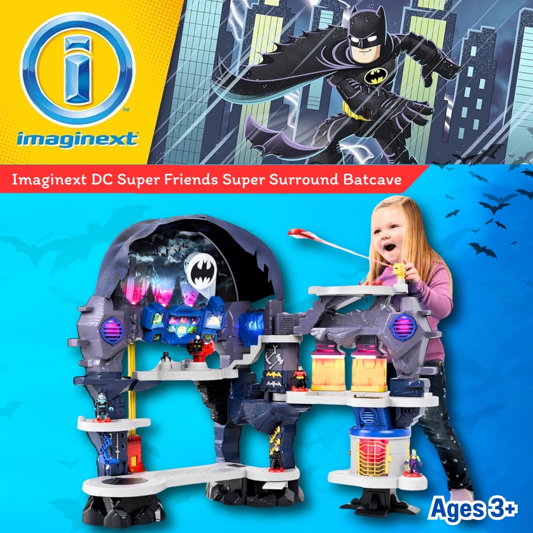 นำเข้า 🇺🇸 🦇ถ้ำแบทแมนImaginext DC Super Friends Super Surround Batcave 🦇ฐานลับของแบทแมน สุดเจ๋ง ราคา 9,990 บาท