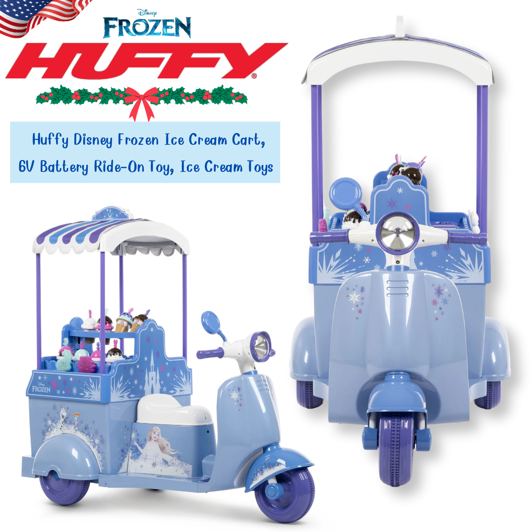 นำเข้า 🇺🇸 “เติมเต็มจินตนาการสุดหวาน🍦❄️ กับ Huffy Disney Frozen Ice Cream Cart รถของเล่นไฟฟ้าสุดน่ารัก ราคา 11,900 บาท